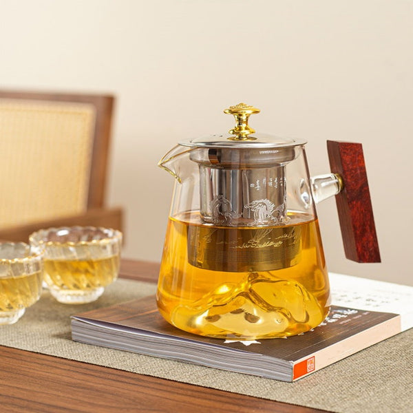 RORA Glass Teapot   Glass Kettle Glass