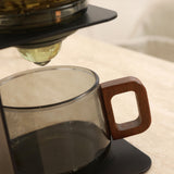 Rora Black Iron Frame Semi-Automatic Glass Teapot Lazy Kungfu Magnetic Tea Set Teapot