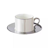 Ceramic Pearl Coffee Cup Afternoon Tea Pot with Saucer