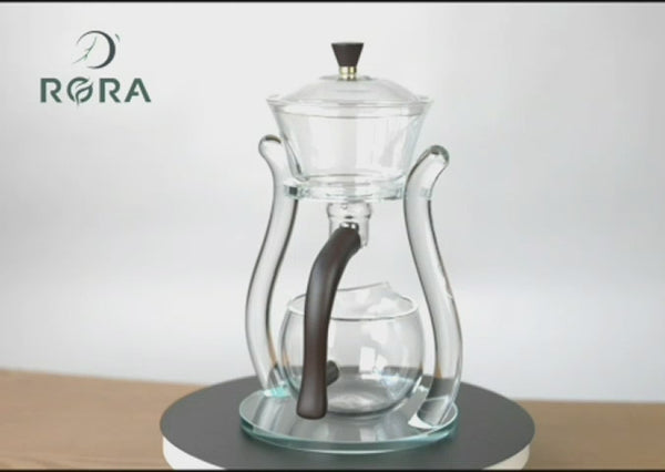 RORA Glass Automatic Lazy Magnetic Kungfu Teapot Suit